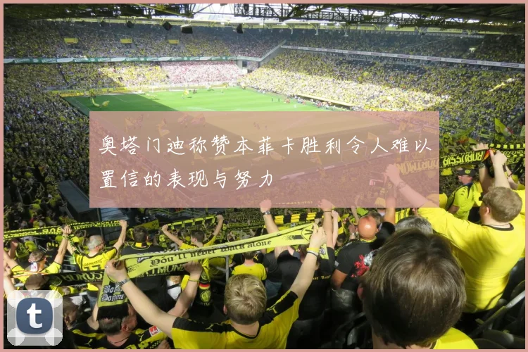 奥塔门迪称赞本菲卡胜利令人难以置信的表现与努力
